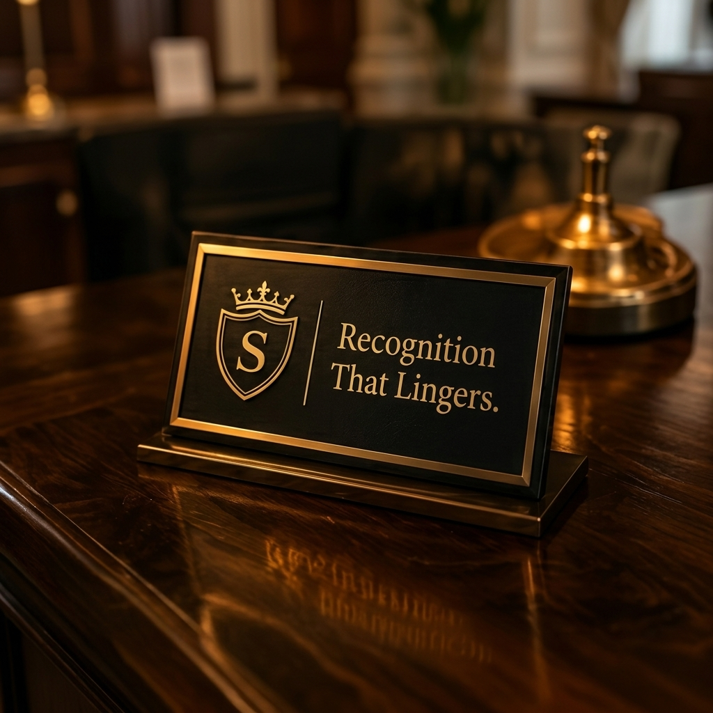 Sterling Desk Plaque