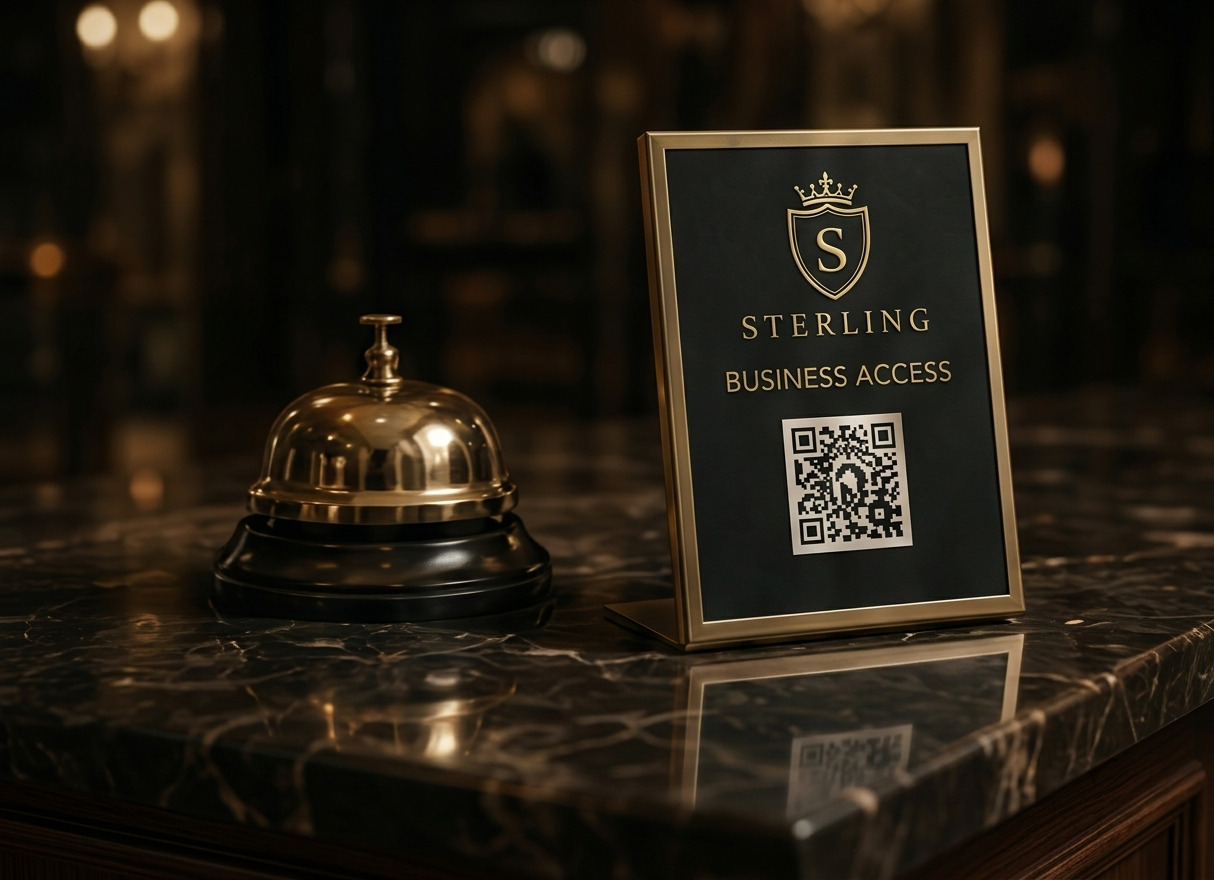 Sterling Concierge Service Bell & Business Access Plaque